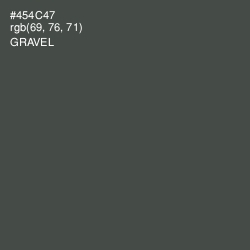 #454C47 - Gravel Color Image