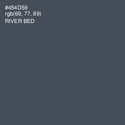 #454D59 - River Bed Color Image