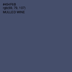 #454F6B - Mulled Wine Color Image