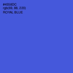 #4558DC - Royal Blue Color Image