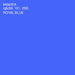 #4565FA - Royal Blue Color Image