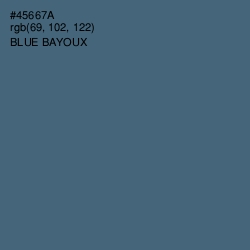 #45667A - Blue Bayoux Color Image