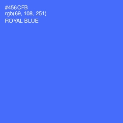 #456CFB - Royal Blue Color Image