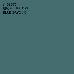 #456D70 - Blue Bayoux Color Image