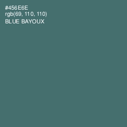 #456E6E - Blue Bayoux Color Image