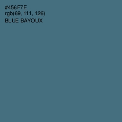 #456F7E - Blue Bayoux Color Image