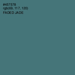 #457578 - Faded Jade Color Image