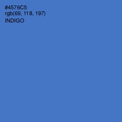 #4576C5 - Indigo Color Image