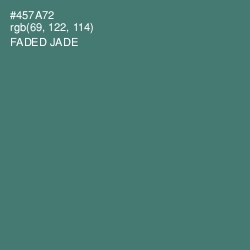 #457A72 - Faded Jade Color Image