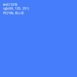 #457DFB - Royal Blue Color Image