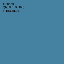 #4581A0 - Steel Blue Color Image