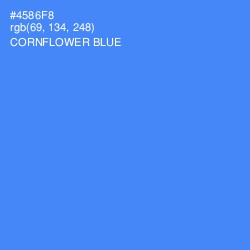 #4586F8 - Cornflower Blue Color Image