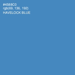 #4588C0 - Havelock Blue Color Image