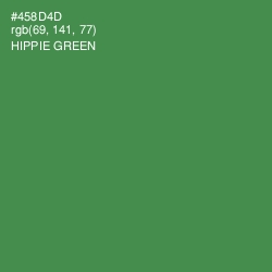 #458D4D - Hippie Green Color Image