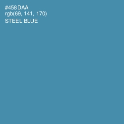#458DAA - Steel Blue Color Image