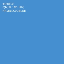 #458ECF - Havelock Blue Color Image