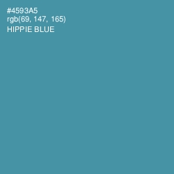 #4593A5 - Hippie Blue Color Image