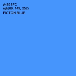 #4595FC - Picton Blue Color Image