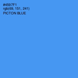 #4597F1 - Picton Blue Color Image