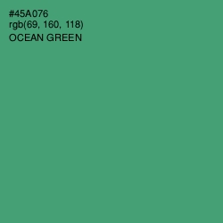 #45A076 - Ocean Green Color Image