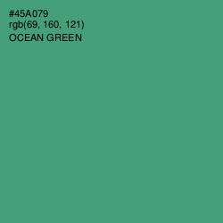 #45A079 - Ocean Green Color Image