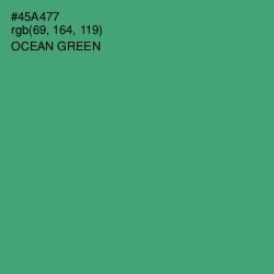 #45A477 - Ocean Green Color Image