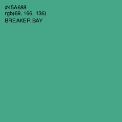 #45A688 - Breaker Bay Color Image