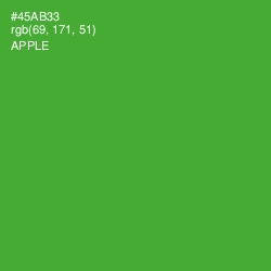 #45AB33 - Apple Color Image