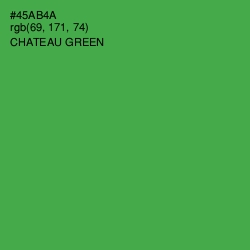 #45AB4A - Chateau Green Color Image