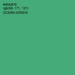 #45AB79 - Ocean Green Color Image