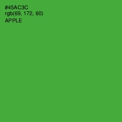#45AC3C - Apple Color Image