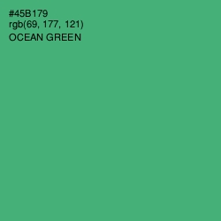 #45B179 - Ocean Green Color Image