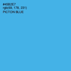 #45B2E7 - Picton Blue Color Image