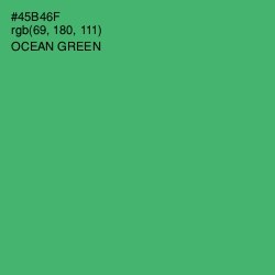 #45B46F - Ocean Green Color Image