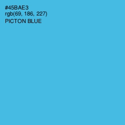 #45BAE3 - Picton Blue Color Image