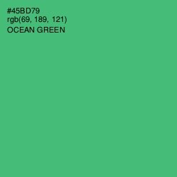 #45BD79 - Ocean Green Color Image