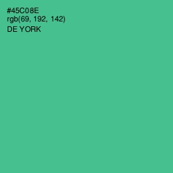 #45C08E - De York Color Image