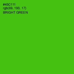 #45C111 - Bright Green Color Image