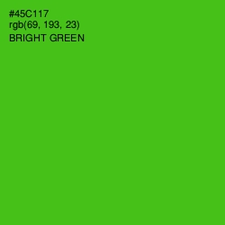 #45C117 - Bright Green Color Image
