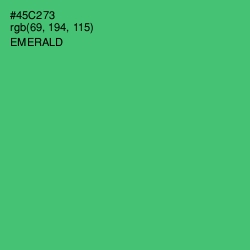 #45C273 - Emerald Color Image