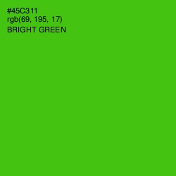 #45C311 - Bright Green Color Image