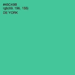 #45C49B - De York Color Image