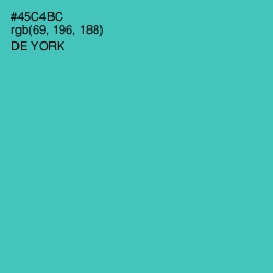 #45C4BC - De York Color Image