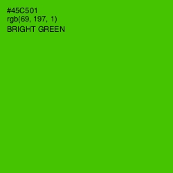 #45C501 - Bright Green Color Image