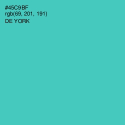 #45C9BF - De York Color Image