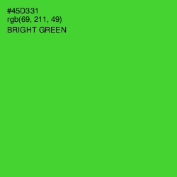 #45D331 - Bright Green Color Image