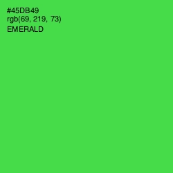 #45DB49 - Emerald Color Image
