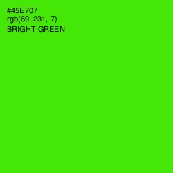 #45E707 - Bright Green Color Image