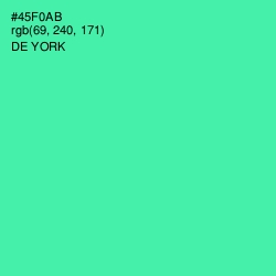 #45F0AB - De York Color Image