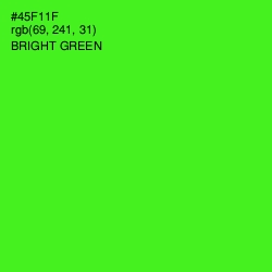 #45F11F - Bright Green Color Image